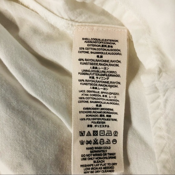 FREE PEOPLE CREAMY WHITE COLORED FRONT SMOCKED DRESS WITH RED FLOWER EMBROIDERY - Picture 4 of 11